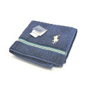 ワンダフルデー♪全品P10倍メール便対応OK【売れ筋】【未使用ハンカチ】POLO RALPH LAURENポロ ラルフローレンタオルハンカチ【ネイビー系】