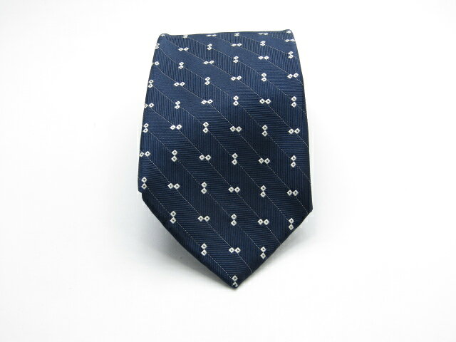 当店でのお買物でSPUトータルP10倍～♪【中古ネクタイ】メール便対応OKPOLO RALPH LAURENポロラルフローレンネクタイ【ストライプ・レジメンタル系】【ネイビー系】【ランクAB】【ネクタイ中古】