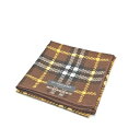 ワンダフルデー♪全品P10倍メール便対応OK【売れ筋】【未使用ハンカチ】BURBERRYバーバリーハンカチ【ブラウン系】