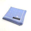 ワンダフルデー♪全品P10倍メール便対応OK【売れ筋】【未使用ハンカチ】BURBERRYバーバリーハンカチ【ブルー系】