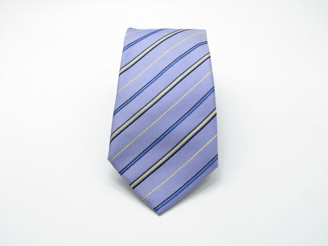 Rakuten - 月末も当店でお買物でお買い物♪P10倍【中古ネクタイ】メール便対応OKCHARLES JOURDANシャルルジョルダンネクタイ【ストライプ・レジメンタル系】【パープル系】【ランクA】【ネクタイ中古】