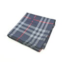 ワンダフルデー♪全品P10倍メール便対応OK【売れ筋】 【限定1枚】【未使用ハンカチ】burberrysハンカチ【ネイビー系】