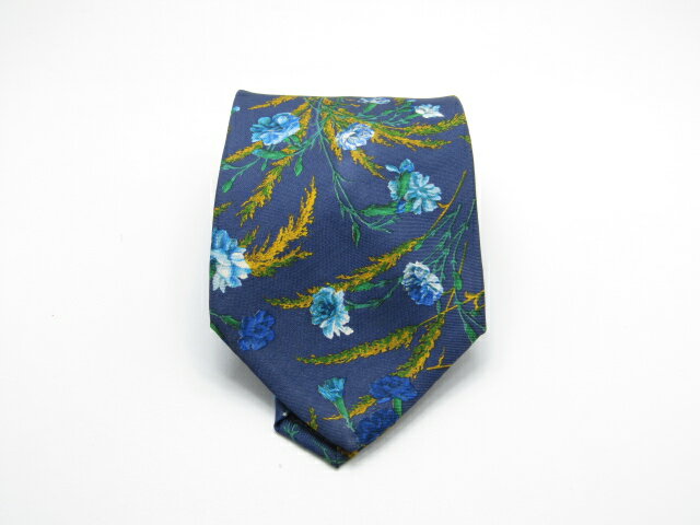 Yves Saint Laurent - Sセール後夜祭♪全品P10倍【中古ネクタイ】【大処分】メール便対応OKYVESSAINT LAURENTイヴサンローランネクタイ【パターン・規則柄系】【ネイビー系】【ランクB】【ネクタイ中古】