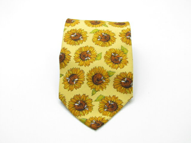 お買い物マラソン♪全品P10倍【中古ネクタイ】【大処分】メール便対応OKYVESSAINT LAURENTイヴサンローランネクタイ【パターン・規則柄系】【オレンジ系】【ランクB】【ネクタイ中古】