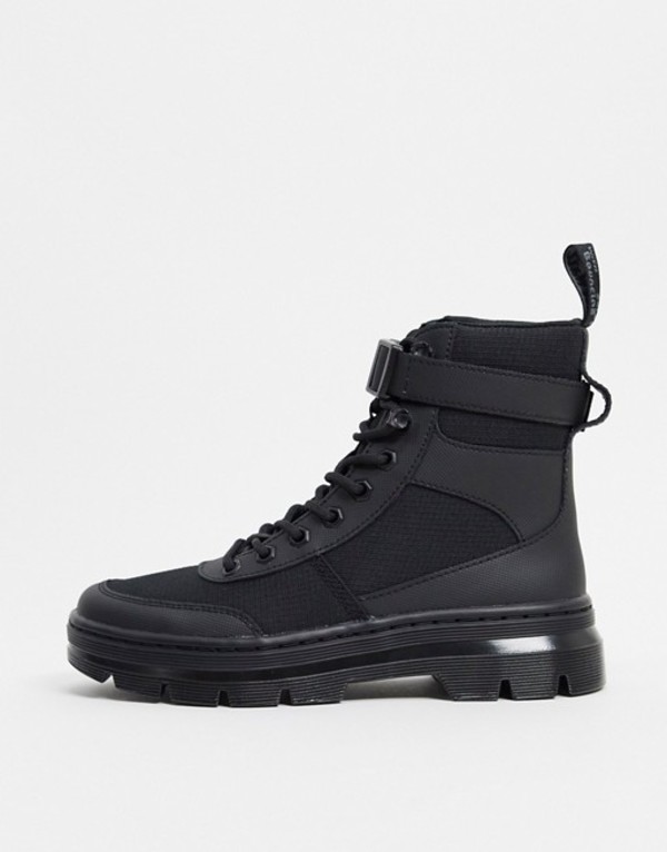 ドクターマーチン ドクターマーチン レディース ブーツ・レインブーツ シューズ Dr Martens Combs tech ankle strap ankle boots in black Black