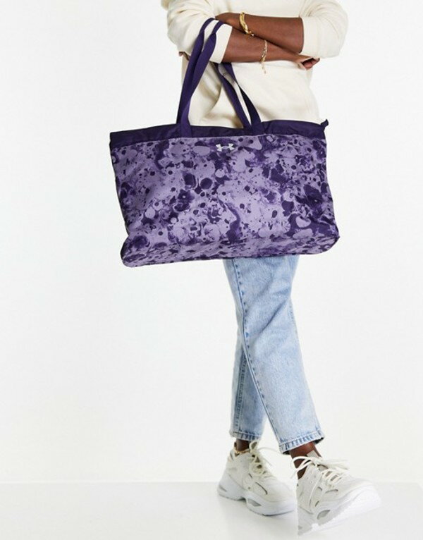 アンダーアーマー レディース トートバッグ バッグ Under Armour Favorite tote bag in purple marble PURPLE