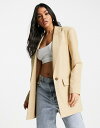 エイソス エイソス レディース ジャケット・ブルゾン アウター ASOS DESIGN new perfect long line shape blazer in stone Stone