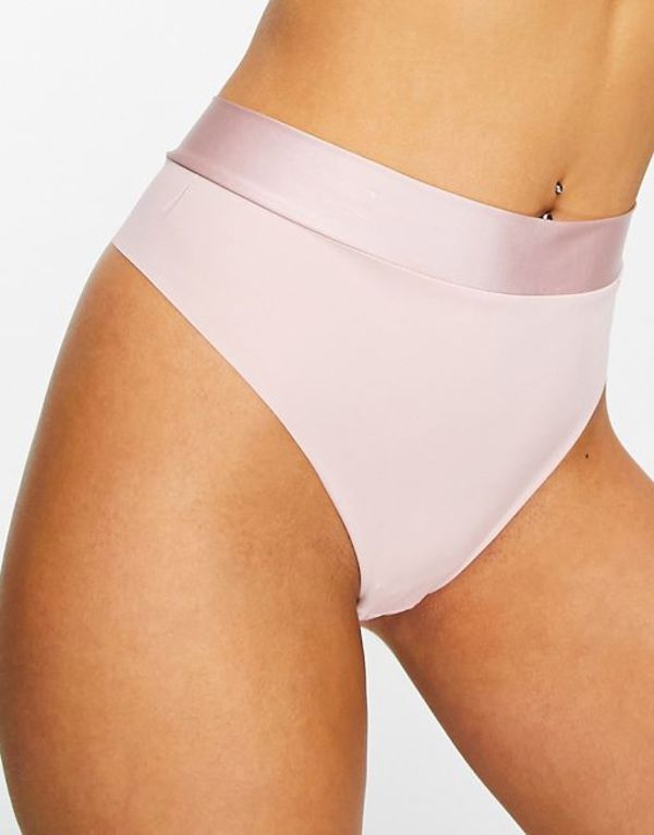 リンデックス レディース パンツ アンダーウェア Lindex invisible high waist thong in soft pink 7351 dusty pink