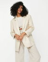 トップショップ トップショップ レディース ジャケット・ブルゾン アウター Topshop relaxed over sized 80s blazer in cream CREAM