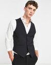 ハリー ブラウン メンズ タンクトップ トップス Harry Brown slim suit vest in black Black