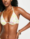 GC\X fB[X gbv̂  ASOS DESIGN mix and match halter v wire bikini top in mixed ditsy floral print Ditsy floral print