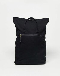 エイソス エイソス レディース バックパック・リュックサック バッグ ASOS DESIGN canvas backpack with laptop compartment in black Black