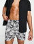 ブレーブソウル メンズ ハーフパンツ・ショーツ 水着 Brave Soul swim shorts in black with leaf print White/Black Print