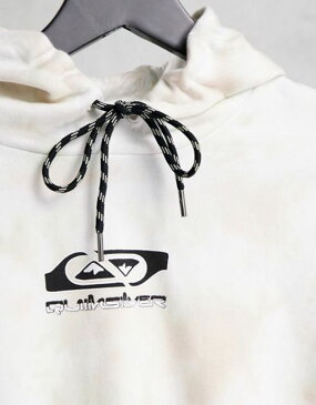 クイックシルバー レディース パーカー・スウェット アウター Quiksilver Logo Tie Dye cropped hoodie in beige Exclusive at ASOS BEIGE