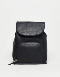 エイソス エイソス レディース バックパック・リュックサック バッグ ASOS DESIGN soft backpack with zip front pocket in black Black