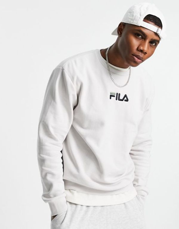 フィラ メンズ パーカー・スウェット アウター Fila sweatshirt with logo in gray Gray