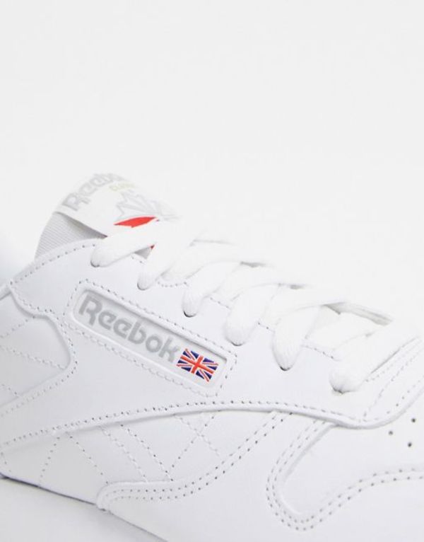 リーボック レディース スニーカー シューズ Reebok Classic White Leather sneakers with gum sole White