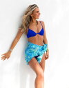 サウスビーチ レディース マフラー・ストール・スカーフ アクセサリー South Beach X Miss Molly beach sarong in retro flower print ..