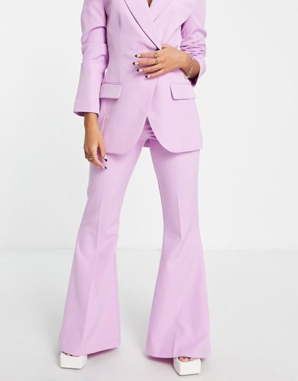 エイソス レディース カジュアルパンツ ボトムス ASOS DESIGN flare suit pants in pink pink