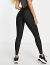 GC\X fB[X MX {gX ASOS 4505 run tie waist legging in sheen Black