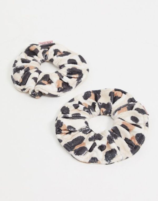 キッチュ レディース ヘアアクセサリー アクセサリー Kitsch Microfiber Towel Scrunchies - Leopard N..