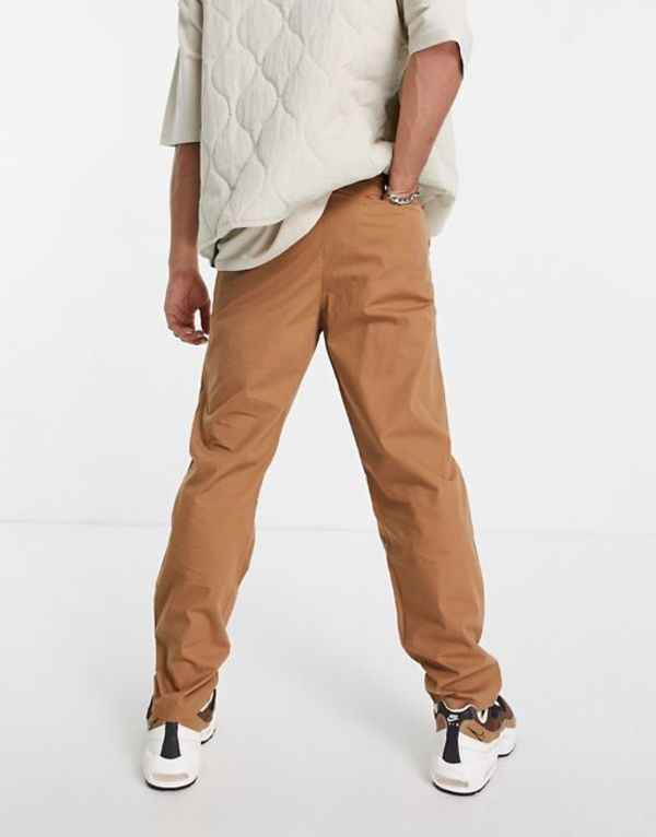 ブランド・ エイソス メンズ カジュアルパンツ ボトムス ASOS DESIGN lightweight skater fit pants in brown Toasted coconut:ReVida 店 なサイズ