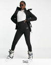 【送料無料】 エイソス レディース カジュアルパンツ ボトムス ASOS 4505 Tall ski skinny ski pants with stirrup Black