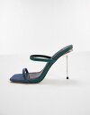 【送料無料】 トップショップ レディース ヒール シューズ Topshop Sophie strappy heeled mule in blue BLUE