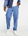 yz X^C Y fjpc W[Y {gX Stan Ray 5 pocket taper mid wash jeans in blue BLUE