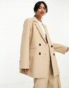 【送料無料】 ワイエーエス レディース ジャケット・ブルゾン アウター Y.A.S tailored double breasted blazer in camel - part of a ..