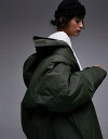 トップショップ 【送料無料】 トップショップ レディース ジャケット・ブルゾン アウター Topshop hooded parker jacket in khaki Khaki