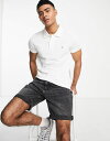 【送料無料】 ガント メンズ ポロシャツ トップス GANT original logo slim fit pique polo in white white