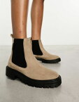 【送料無料】 ウォークロンドン レディース ブーツ・レインブーツ シューズ Walk London Marina chelsea boots in taupe leather Taupe