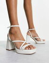 アルド 【送料無料】 アルド レディース サンダル シューズ Aldo Taia heeled sandals in white patent WHITE