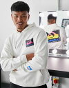 【送料無料】 クイックシルバー メンズ パーカー スウェット アウター Quiksilver x Stranger Things Lenora Hills rainbow hoodie in white White