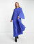 【送料無料】 エイソス レディース ワンピース トップス ASOS DESIGN textured pleated midi dress wit..