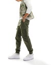 【送料無料】 ジャック アンド ジョーンズ メンズ カジュアルパンツ ボトムス Jack & Jones tapered cuffed cargo in dar...