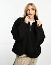 yz EB[NfC fB[X p[J[EXEFbg AE^[ Weekday Cora fleece sweatshirt in black Black