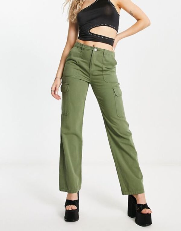 ̵ ͥ㡼 ǥ 奢ѥ ѥ ܥȥॹ Signature 8 straight leg cargo pants in khaki khaki