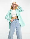 リバーアイランド 【送料無料】 リバーアイランド レディース ジャケット・ブルゾン ブレザー アウター River Island soft jacquard tie waist blazer in turquoise - part of a set Turquoise