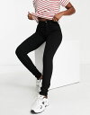 【送料無料】 ワイエーエス レディース デニムパンツ ジーンズ ボトムス Y.A.S Ayo high waist skinny jeans in black Black