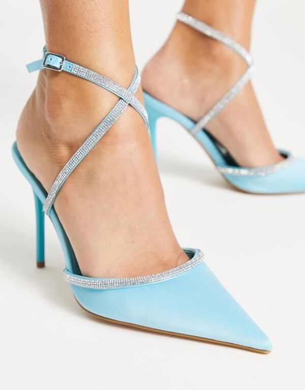  エヌ エー ケイ ディ レディース ヒール シューズ NA-KD pointy heeled stilettos in blue Blue