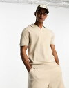 【送料無料】 セレクテッドオム メンズ ポロシャツ トップス Selected Homme knit polo in beige - part of a set Oatmeal