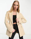 エイソス 【送料無料】 エイソス レディース ジャケット・ブルゾン アウター ASOS EDITION blazer with exaggerated shoulder in taupe taupe