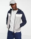 yz WbN Ah W[Y Y WPbgEu] AE^[ Jack & Jones Essentials lightweight logo jacket with hood in navy Navy Blazer