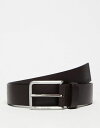 【送料無料】 カルバンクライン メンズ ベルト アクセサリー Calvin Klein 35mm belt in dark brown Dark Brown