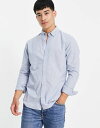 【送料無料】 ジャック アンド ジョーンズ メンズ シャツ トップス Jack & Jones Essentials slim fit linen mix shirt in light blue Infinity