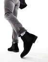 yz j[bN Y u[cECu[c V[Y New Look Faux Suede Chelsea Boots In Black Black
