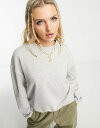 【送料無料】 ウィークデイ レディース パーカー・スウェット アウター Weekday Essence standard sweatshirt in gray ...