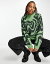 ̵  ǥ ˥åȡ  Monki oversized jacquard sweater in green swirl Green